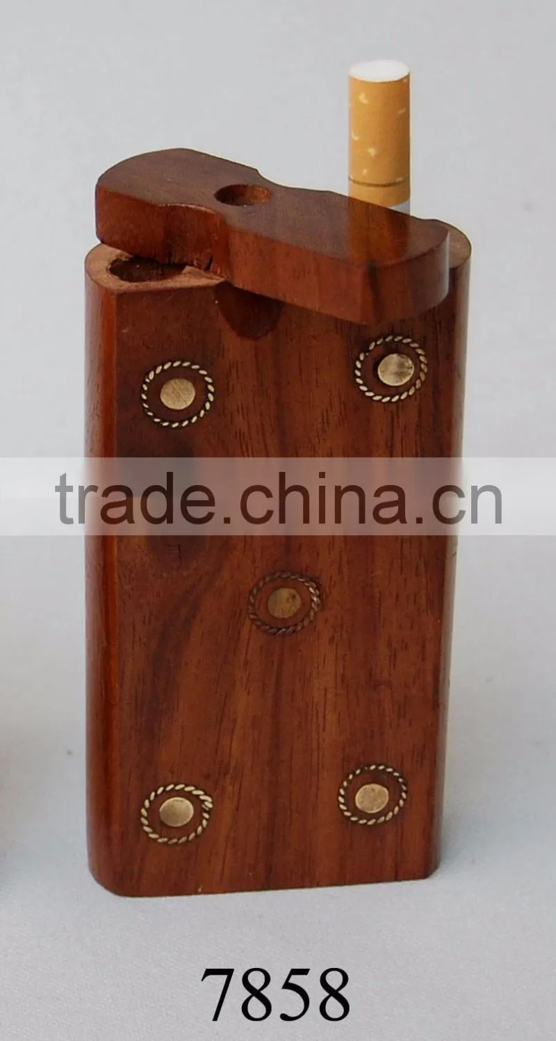 Decorative Antique Wood Dugout Pipes/ Wood Smoking Pipes