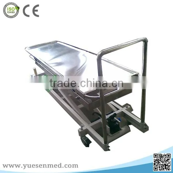 reasonable price corpse mobile trolley hydraulic body lifter