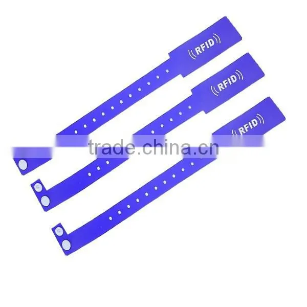 Supply Disposable One Off RFID Paper Wristband Bracelet With NFC Chip For Festival Activities