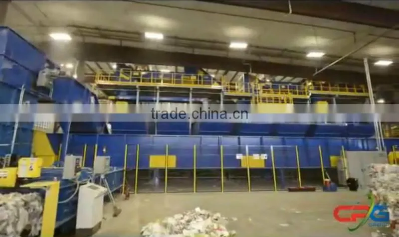 High efficiency waste sorting recycling system municipal waste sorting system with ce