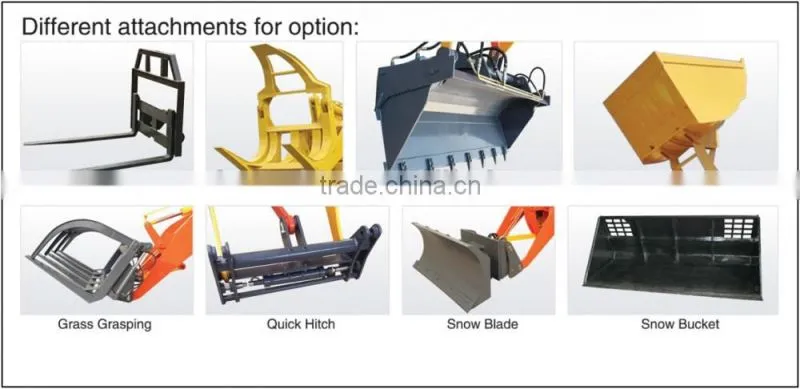 Low Price 0.8 ton Small Front End Loader for Sale - Mini Loader 0.5CBM Bucket ZLY908 Mini Front Loader for Sale