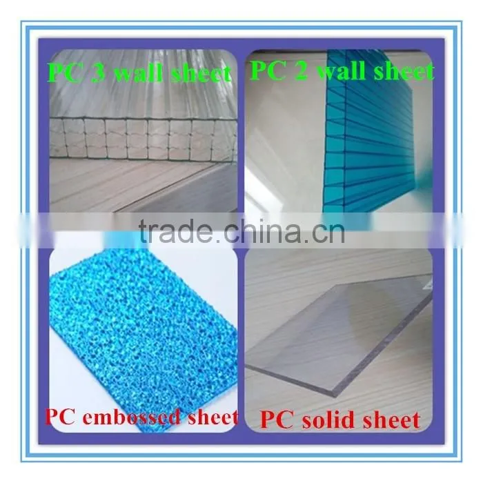 With UV protection polycarbonate sheet, PC plastic sheets