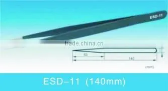 Vetus ESD-11 Anti-static ESD Pointed Stainless Steel Tweezers