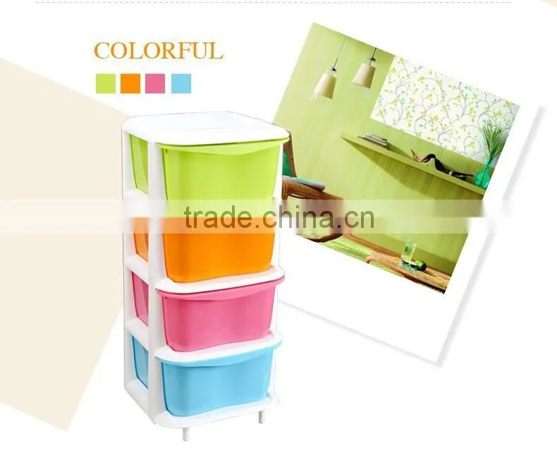 3 DRAWER WIDE CART AQUA BLUE TINT STORAGE ORGANIZER NEW