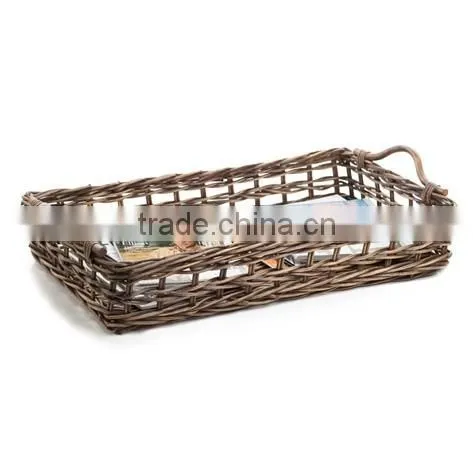 Well Crafted Rattan wicker Basket for magazine
