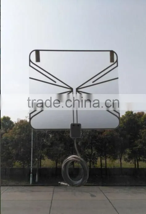 2015 hot seller high gain dvb-t2 antenna, set top box antenna ,indoor tv antenna transparent 35miles range sattlite antenna