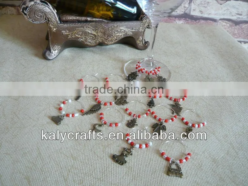 promotion item christmas wine charms