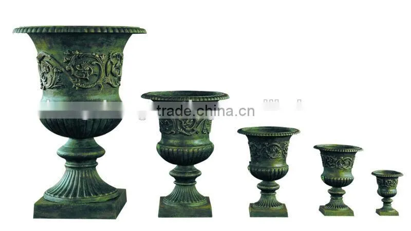 decorative cast iron garden planter urns