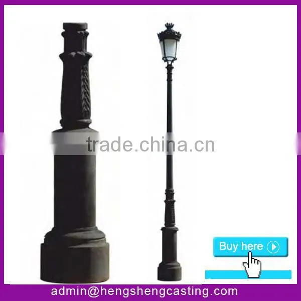 China supplies antique cast iron street lighting pole