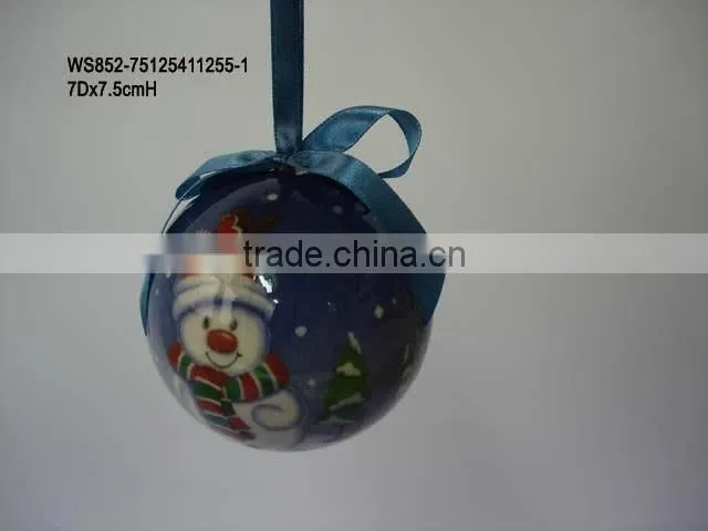 Polyfoam Christmas Snowman Ball Ornament Decoration