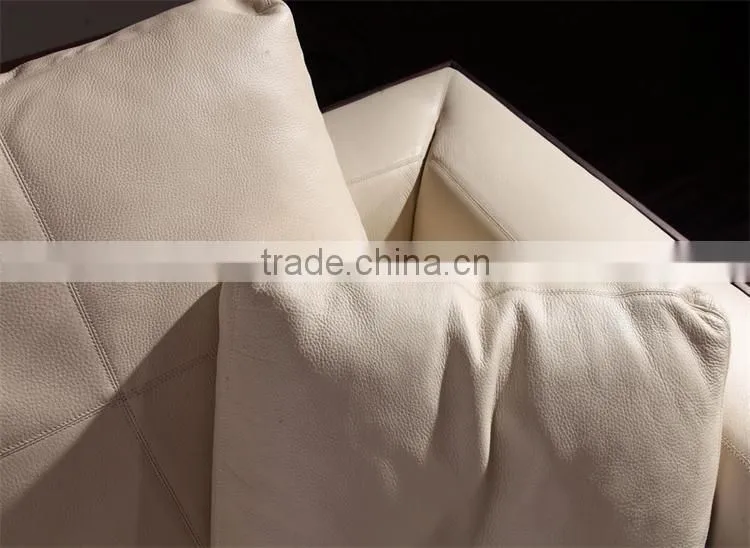 modern luxury furniture white italy geniune leather living room sofas