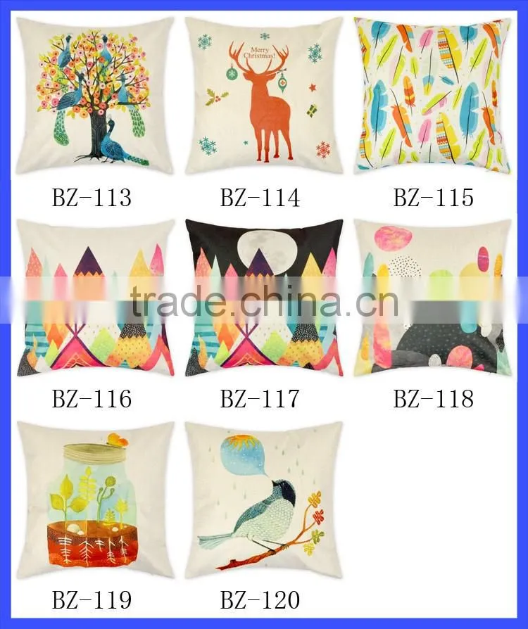 Various Designs Living Room Sofa Cushion Cover Christmas Decorative Throw Pillow Cover