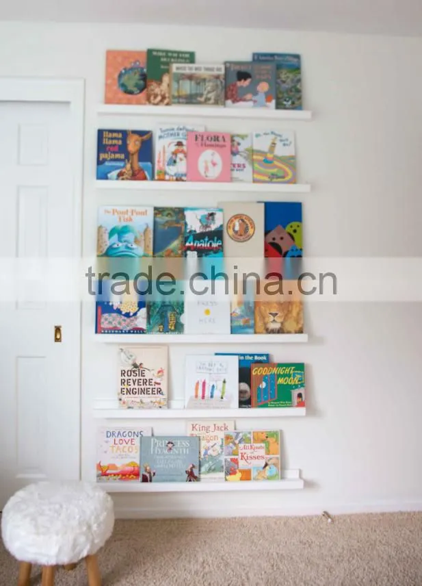 China Facrory Acrylic kindergarten kids movable learning bookshelf