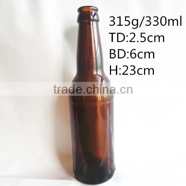 12 oz amber beer glass bottles