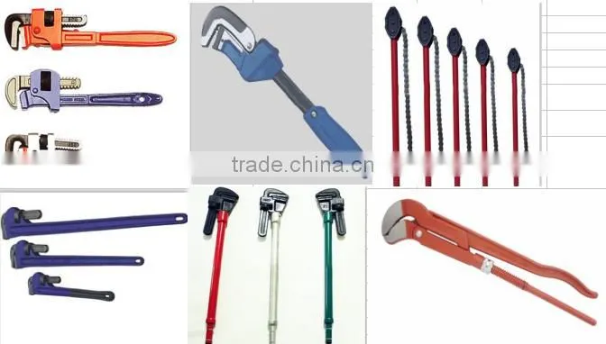 36 inch straight heavy duty american type style pipe wrench monkey adjustable plumbing spanner clamp
