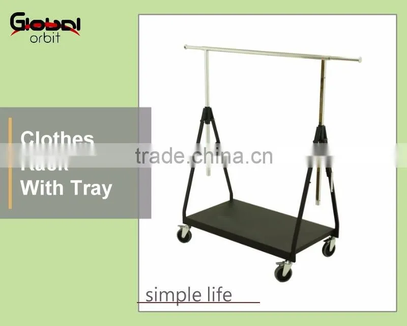 Home Furniture Durable Foldable Clothes Drying Rack With Towel Hanger Rail