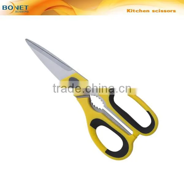 S52009 FDA qualified 8-3/4" Popular Kitchen Magnetic scissor with holder