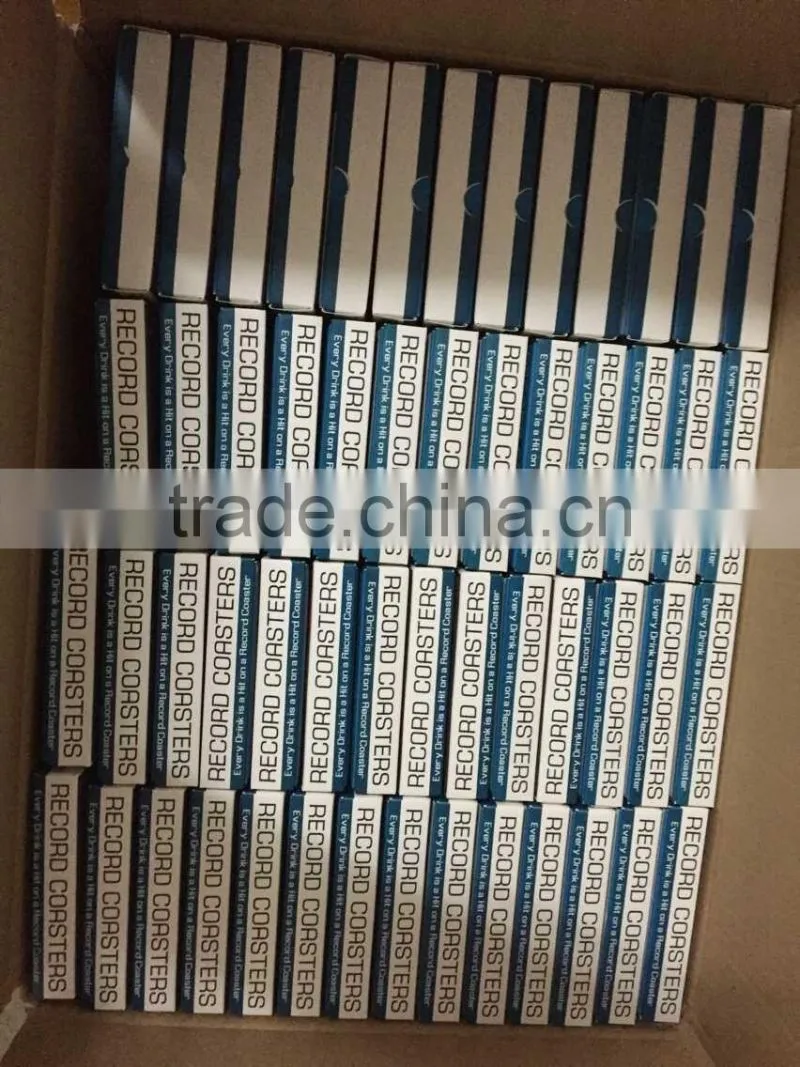 UCHOME Hot Sale CD Cup Coaster 6pcs/set With Box