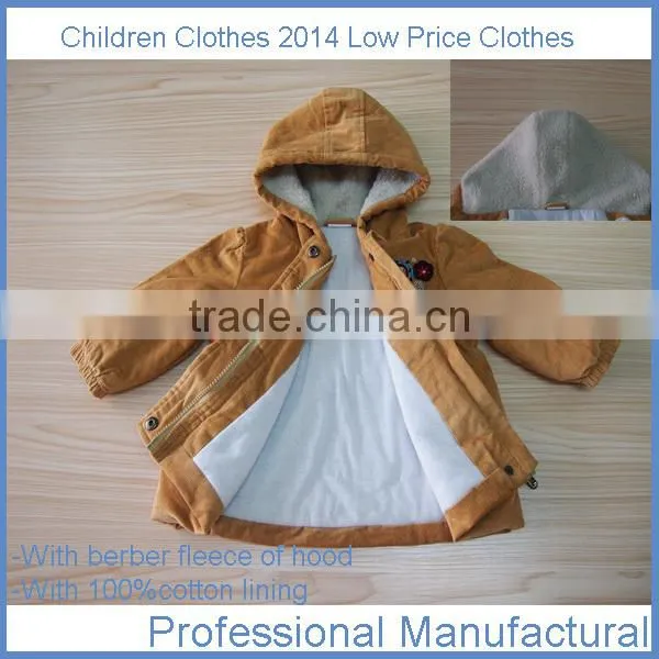 hot sales 100% cotton baby winter clothing jacket