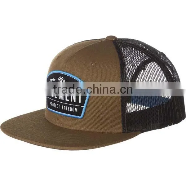 2015 Fashion Embroidery Patch 5 Panel Mesh Hat