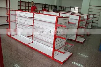 wooden slatwall etagere shelves gondola island shelving shelves