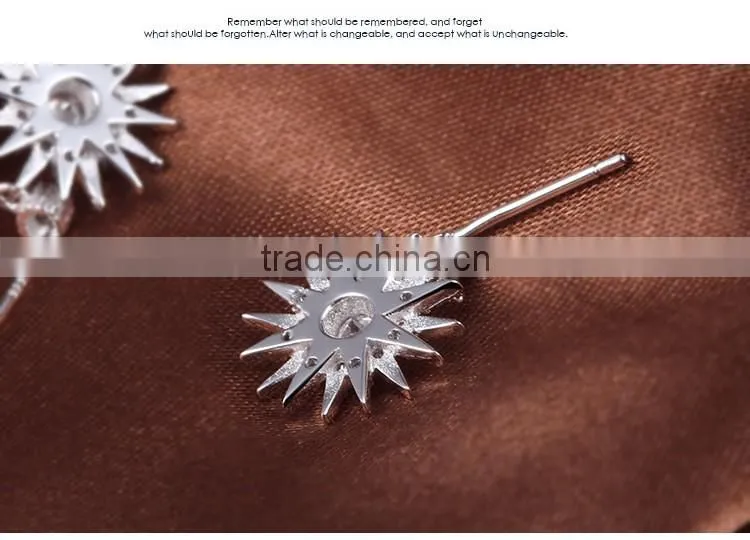 Minimalist Jewelry, Silver Sunshine Stud Earrings, 925 Sterling Silver Sun Earrings