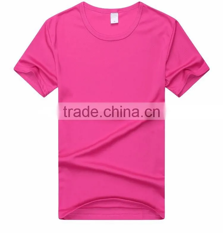 Factory price round neck cheap plain dyed cotton fitted t-shirts