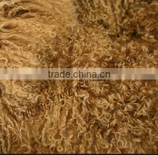CX-D-23D 2016 New Winter Genuine Mongolian Lamb Fur Blanket Fur Rugs