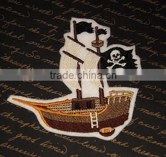 Custom all kinds of embroidered patch for clothes embroidery patch made in china choose size/color