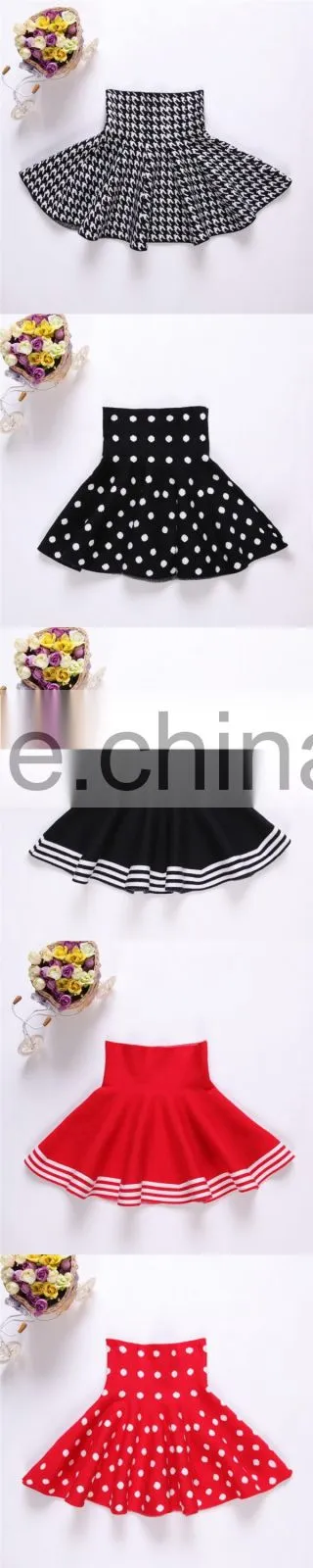 Fashion design girls winter black pleated school uniform mini skirts