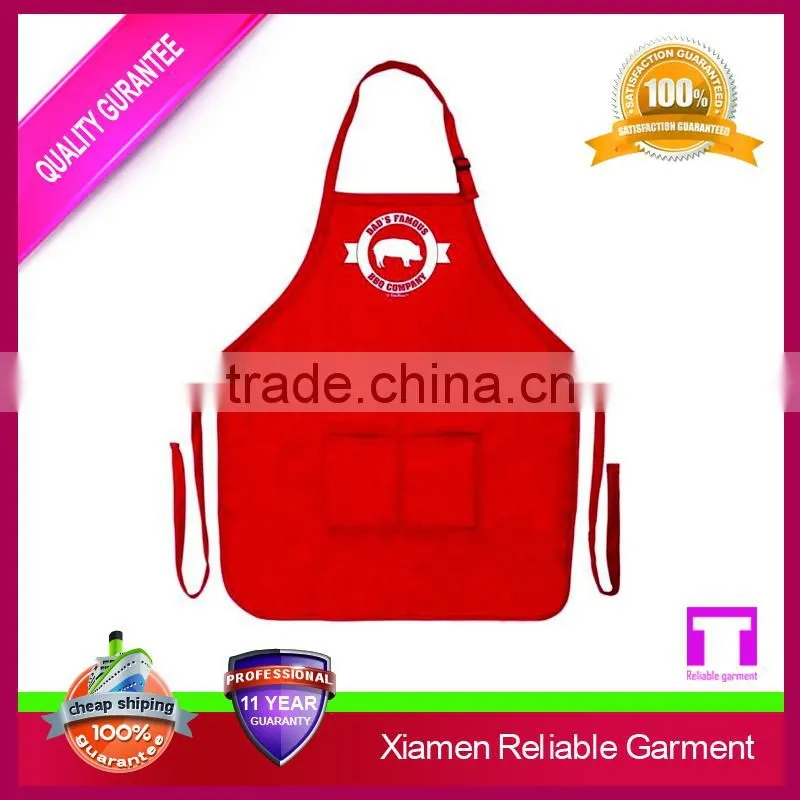 Hot sale cheap printed bulk animal print apron with double pocket