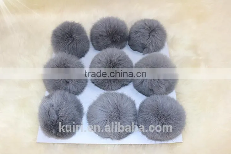 Dyed color rex rabbit fu plush keychain tmq-157