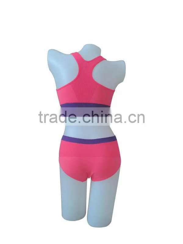 nice quality new style seamless woman underwear ladies sport bra & panty