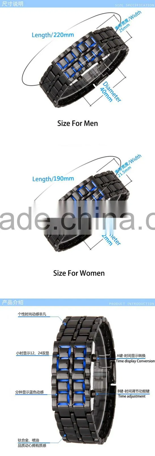 2016 Fashion Electronic Movt Alloy Watch Led Watch For Men Women And Kids