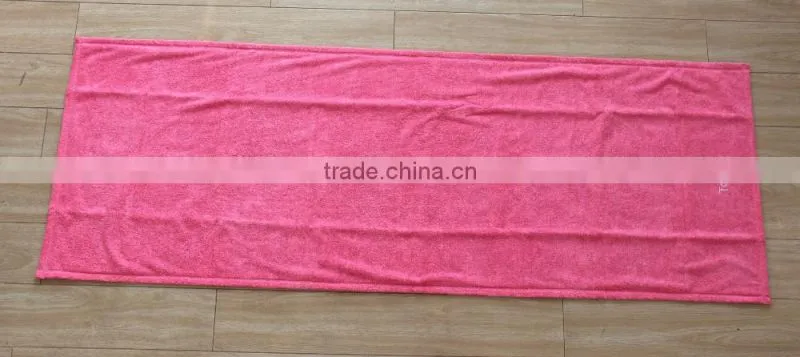 100% polyester non-slip microfiber yoga towel / micorfiber towel mat with PVC
