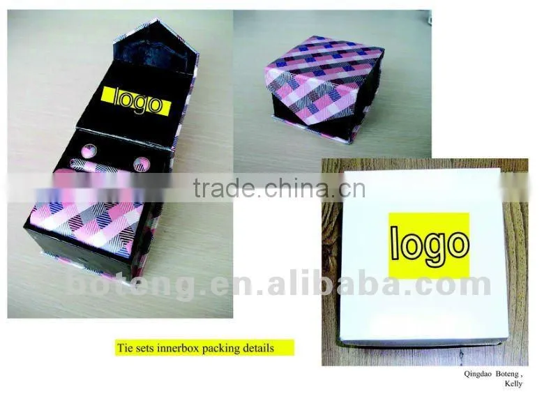 100% Men's promotional Silk TIE set with giftbox