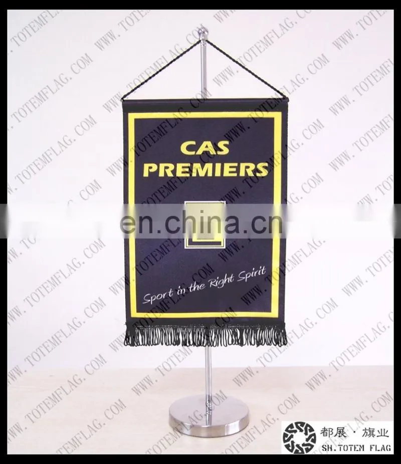 Cheap Custom Pennant Flags with Mini Table Flag Stand
