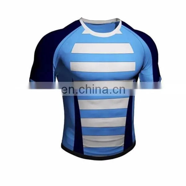 100% polyester custom rubgy shirt sublimated printing free design rubgy jersey