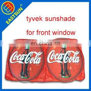 Double-circles tyvek car sunshade