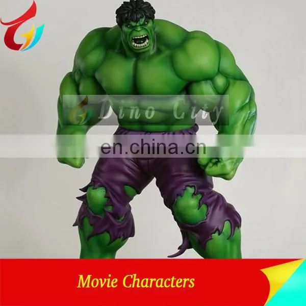 Life size movie character fiberglass statue