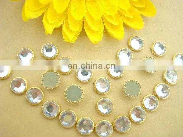 hot fix rhinestone with rim