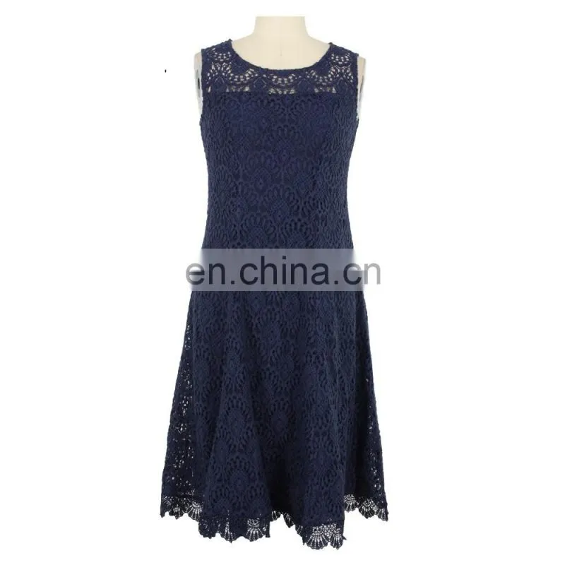 Crochet Lace Dress Women Evening Dress Occasion Wear