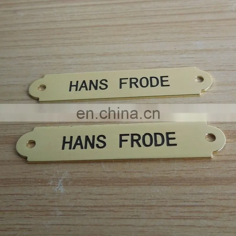 Hard plastic name badge custom logo acrylic magnetic name plate