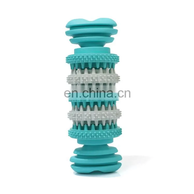 100% natural soft rubber food treat feeder bones dog chew toys for pets interactive playing