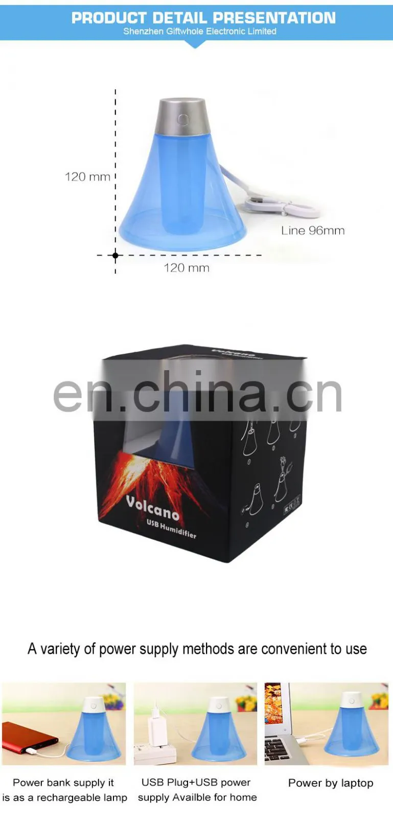 USB air humidifier Ultrasonic Essential Diffuser