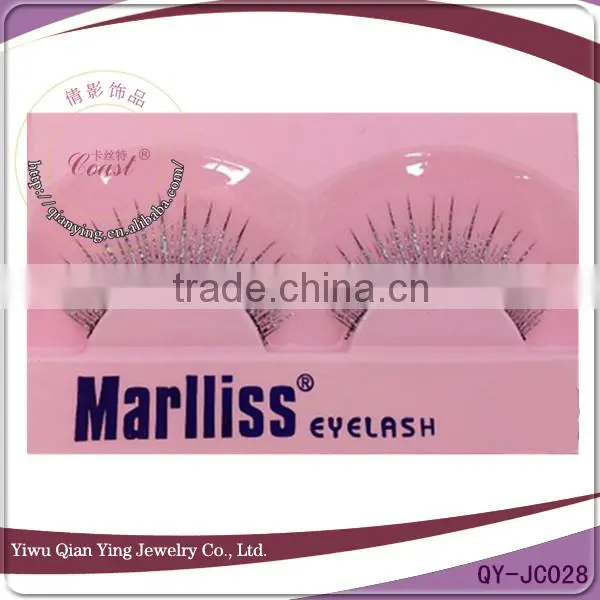 New fashion beautiful synthetic fiber with glitter false eyelash extension