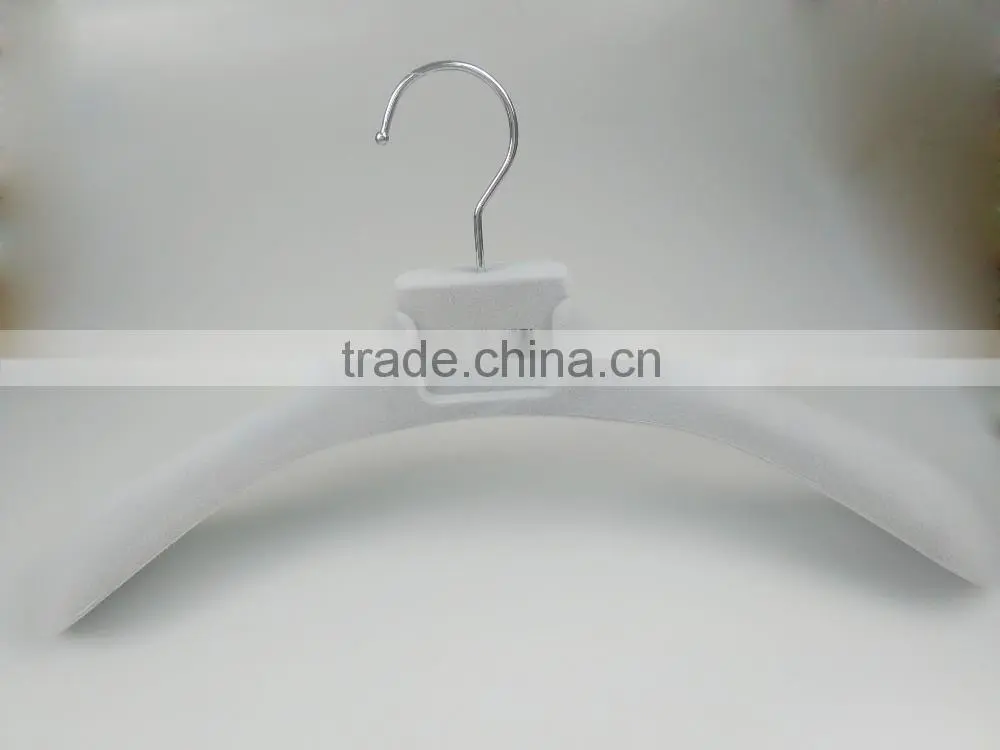 HA7046 large strong plastic hanger men coat velvet clothing hanger