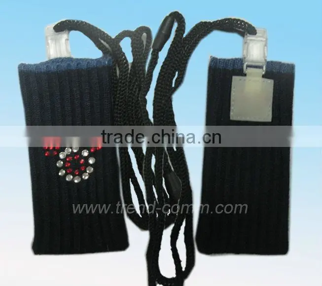New style knitted mobile phone sock case