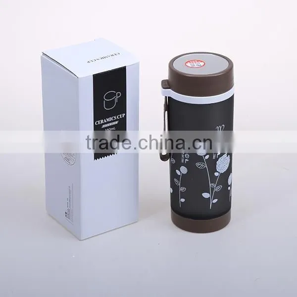 new design 380ML double walls Plastic sport water bottles with strainer
