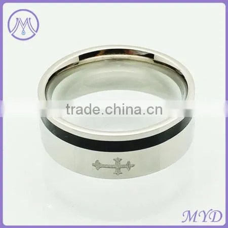 Fashion JewelrY High Quality Two Tones Stainless Steel Finger Ring